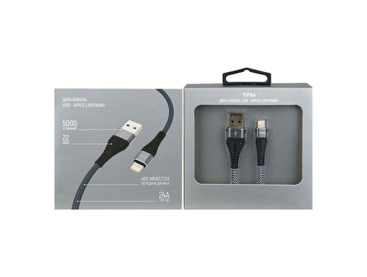 Кабель TFN 8pin forza 1.0m graphite (TFN-CFZLIGUSB1MGR)